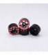LLANTAS CNC AXIAL SCX24 TORNILLOS ALUMINIO-BEADLOCK ROJO (4u)