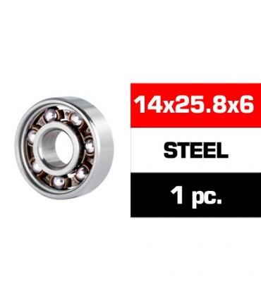 ROD.ACERO 14x25,8x6 "3S" TRASERO MOTOR (UR, NOVA) (1u.)