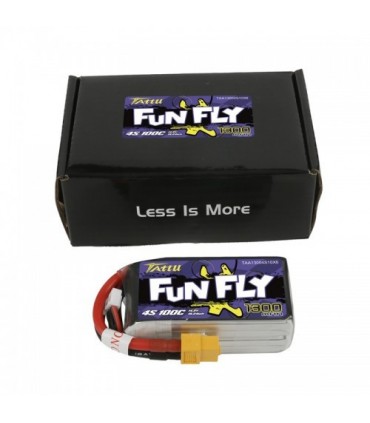 TATTU FUNFLY SERIES 1300 mAh 14.8V 100C 4S1P WITH XT60-TAA13004S10X6