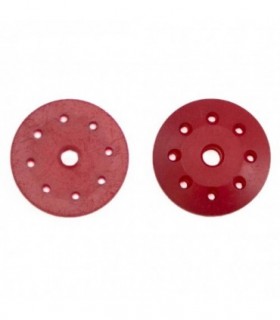 PISTONES AMORTIGUADOR CONICOS 16mm ROJOS (8x1.2mm) (2u.)