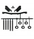 SOPORTE CARROCERIA TRASERO SET MBX7GT MUGEN