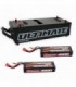 COMBO CAJA ARRANCADORA CON 2 BATERIAS 7.4V 4500mAh 60C ULTIMATE RACING.
