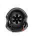 CASCO NEGRO MATE CON LUZ DE SEGURIDAD