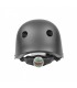 CASCO NEGRO MATE CON LUZ DE SEGURIDAD