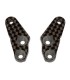 -LIQUIDACION- Team Associated FT RC8B3 Graphite Steering Block Arms, +2 deg.