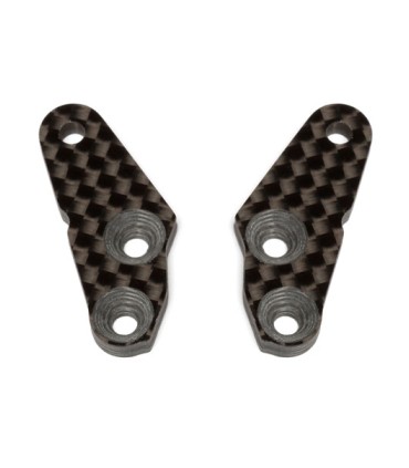 -LIQUIDACION- Team Associated FT RC8B3 Graphite Steering Block Arms, +2 deg.