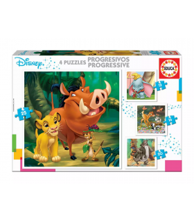 PUZZLE PROGRESIVO 12-16-20-25 DISNEY ANIMALS