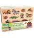 WOODEN PUZZLE W/PEG 40X30 12 PCS D/BOX