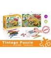 PUZZLE SET 48 PZS CONSTRUCCION C/ PINTURAS