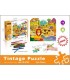 PUZZLE SET 56 PZ FAUNA C/ PINTURAS