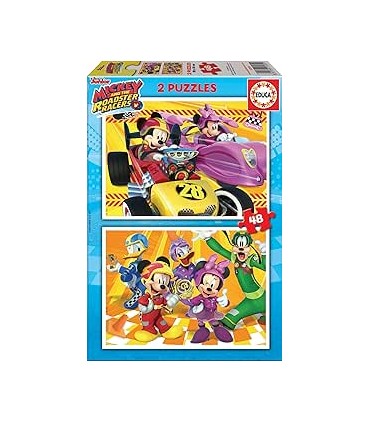 PUZZLE 2X48 PCS MICKEY ROADSTER RACERS 17239