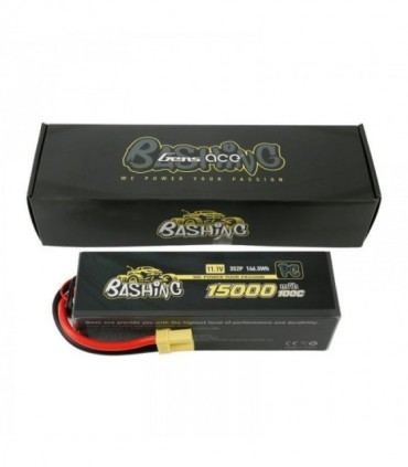 GENS ACE 15000 mAh 11.1V 100C 3S2P WITH EC5 BASHING SERIES - B100C-15000-3S2P BASHING EC5