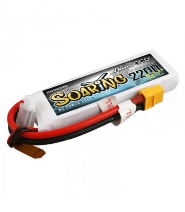 GENS ACE SOARING 2200 mAh 7.4V 30C 2S1P WITH XT60-GEA22002S30X6
