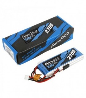 GENS ACE 2700 mha 7.4V 2S1P WITH FUTABA - TX SANWA M12-MT4 - GEA27002SRXFJ