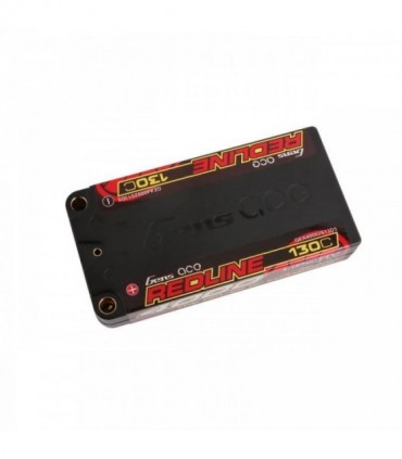 GENS ACE REDLINE SERIES 4000 mAh SHORTY 7.6V HV 130C 2S1P HC 5.0mm BANANA BULLET - GEA40002S13D4