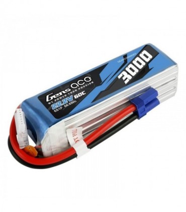 GENS ACE 3000mAh 22.2V 60C 6S1P WITH EC5 - GA6S300060E5