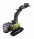 EXCAVADORA HUINA 1593 1/14 COLOR VERDE PALA METALICA 2.4GHZ.