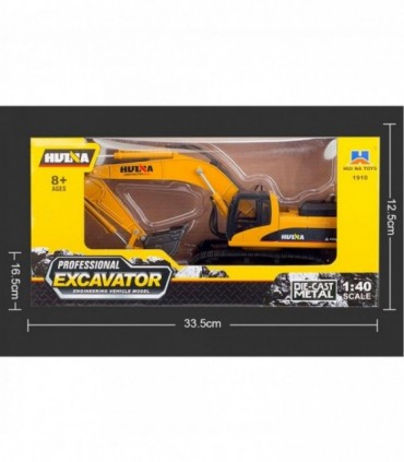EXCAVADORA HUINA 1910 1/40 ESTATICA
