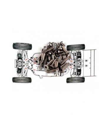 SET TORNILLERIA TITANIO B MBX6 MUGEN