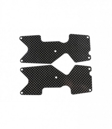 PLACA CARBONO TRAPECIO TRAS. MBX8 TRUGGY (1mm) (2u.)