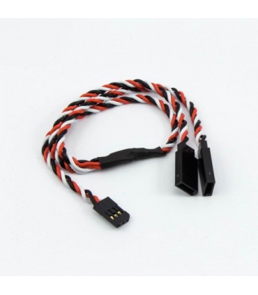 "Y" CONECTOR FUTABA CABLE TRENZADO (30cm)