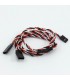 "Y" CONECTOR FUTABA CABLE TRENZADO (60cm)