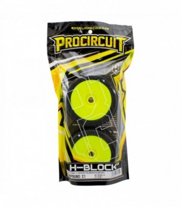 H-BLOCK v2 BUGGY C1 (SUPER SOFT) EN LLANTA AMARILLA (2pcs.)