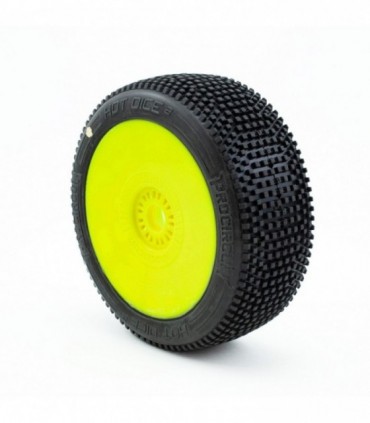 HOT DICE v2 BUGGY C1 (SUPER SOFT) EN LLANTA AMARILLA (2pcs.)
