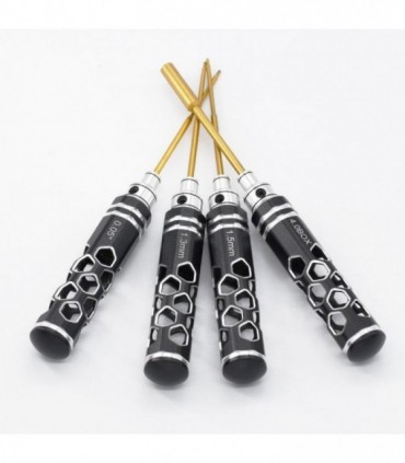 KIT HERRAMIENTAS HEXAGONALES 0.05´´/1.3/1.5MM.  4.0MM (4u)