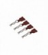 CLIPS DE CARROCERIA CON TIRADOR DE GOMA ROJO(4u)