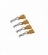 CLIPS DE CARROCERIA CON TIRADOR DE GOMA AMARILLO (4u)