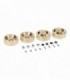 TAPA PORTICOS BRONCE 6MM AXIAL SCX24 (4u)