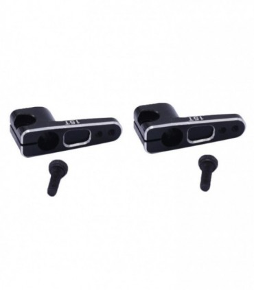 SERVO HORN ALUMINIO 15T AXIAL SCX24 (SERVO EMAX) NEGRO (1u)