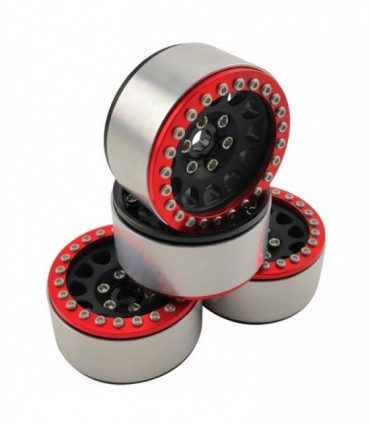 LLANTAS CRAWLER 1.9" BEADLOCK M105 - NEGRO/ROJO