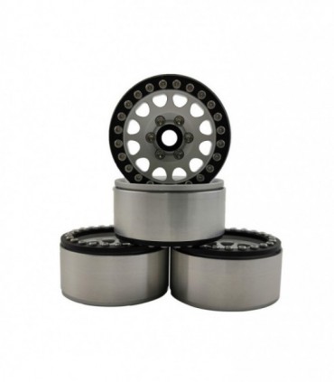 LLANTAS CRAWLER 1.9" BEADLOCK M105 - BLANCO/NEGRO