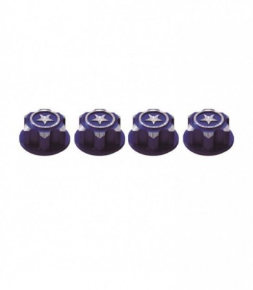 TUERCAS DE RUEDA CIEGAS 17mm TRAXXAS AZUL (4u)
