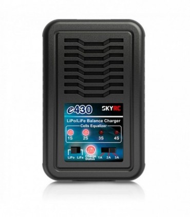 CARGADOR E430 LIPO/LIFE 2-4S 1-3A 30W 240V AC SKYRC