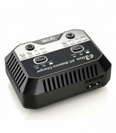 CARGADOR E3 DUO AC LIPO/LIFE/LIHV-2/3S 2.2A 240V AC