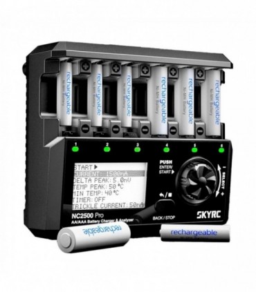 CARGADOR NC2500 NIMH AA/AAA 0.1-2.5A 240V AC SKYRC