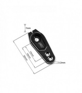 TR-X5 - SERVO HORN ALUMINIO 25T OFFSET 7mm LARGO 19mm
