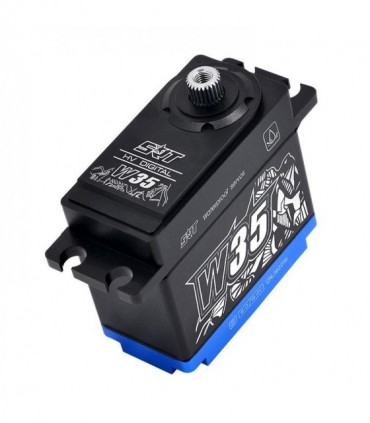 SERVO SRT W35 HV DIGITAL WATERPROOF CAJA METALICA 35KG 0.10S 1/8 CRAWLER TRAXXAS