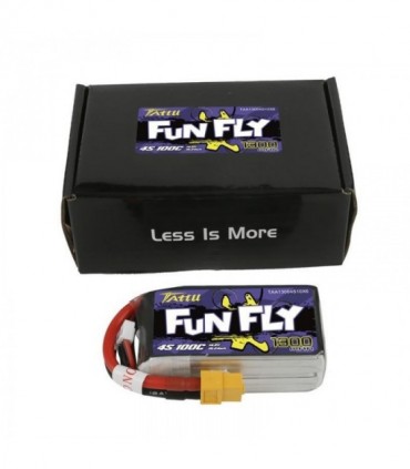 TATTU FUNFLY SERIES 1300 mAh 14.8V 100C 4S1P WITH XT60-TAA13004S10X6