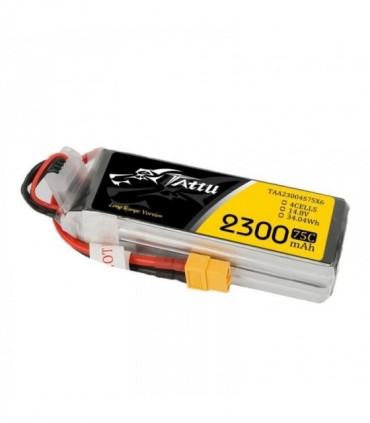 TATTU FUNFLY SERIES 2300 mha 14.8V 75C 4S1P WITH XT60 - TAA23004S75X6