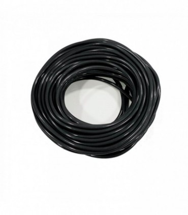 TUBO SILICONA NEGRO ALTA RESISTENCIA 25 m.