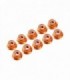 AUTOBLOCANTE ALU. M3 FLANGED NARANJAS (10u.)