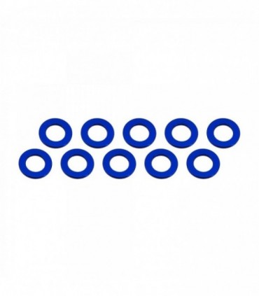 ARANDELAS ALUMINIO (3x6x0.5mm) AZUL (10u.)