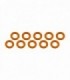 ARANDELAS ALUMINIO (3x6x0.5mm) NARANJA (10u.)