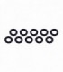 ARANDELAS ALUMINIO (3x6x0.5mm) NEGRA (10u.)