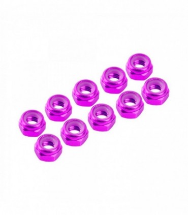 AUTOBLOCANTE ALU. M4 ROSA (10u.)