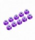 AUTOBLOCANTE ALU. M4 FLANGED PURPURA (10u.)